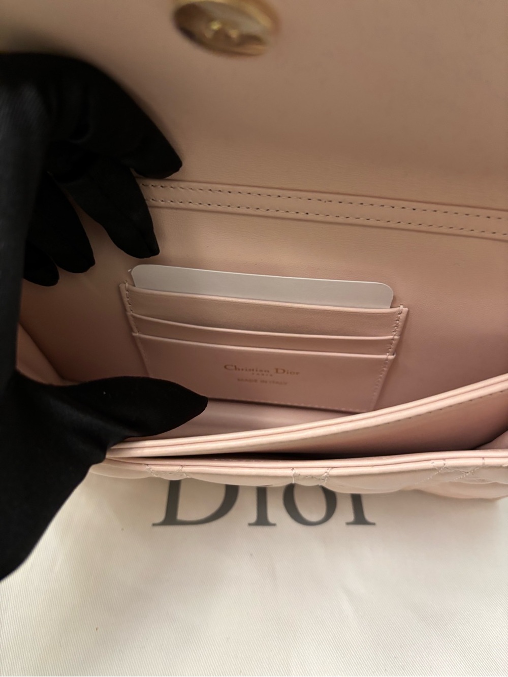Authentic Brand New My Dior Mini Bag
Powder Pink Cannage Lambskin - Picture 14 of 16